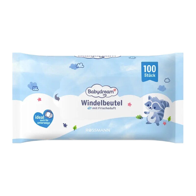 Babydream Sáčky na pleny se svěží vůní 100 ks