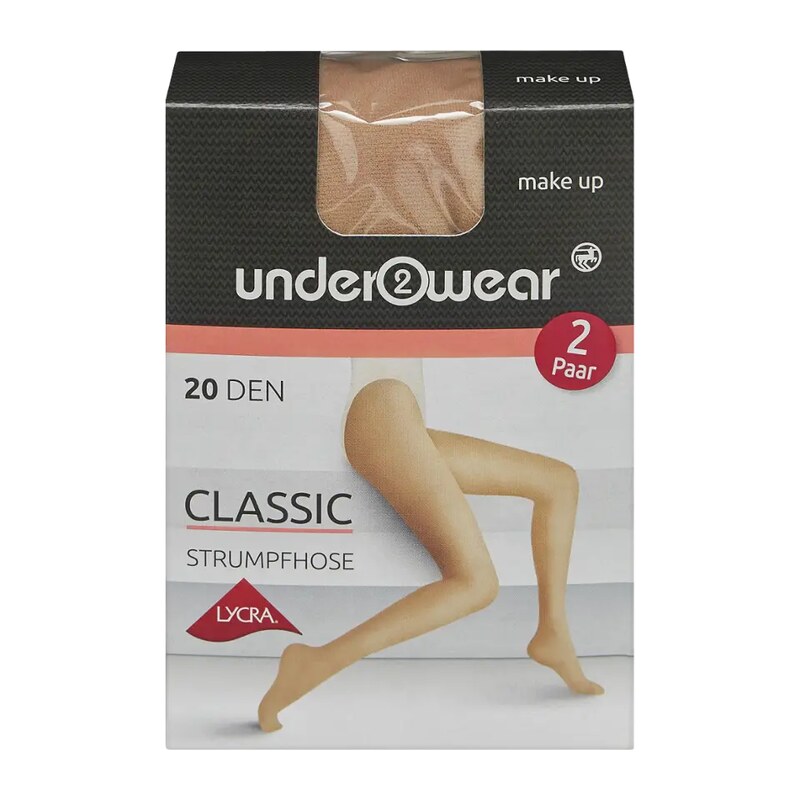 under2wear Punčochy 2pack tělové 20 DEN vel. S 36/38 2 ks