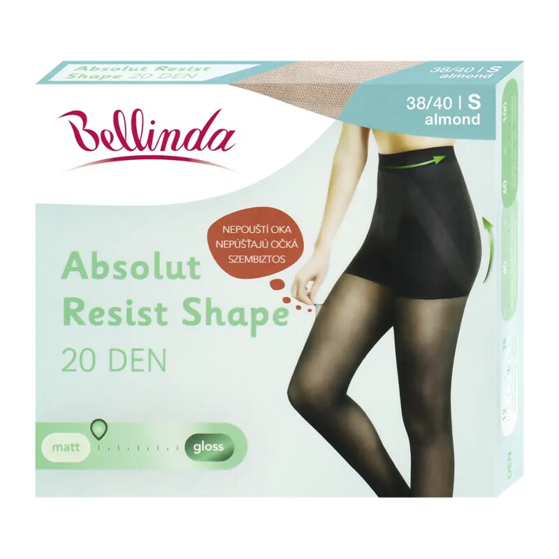 Bellinda Punčochové kalhoty Absolut Resist Shape almond 20 DEN