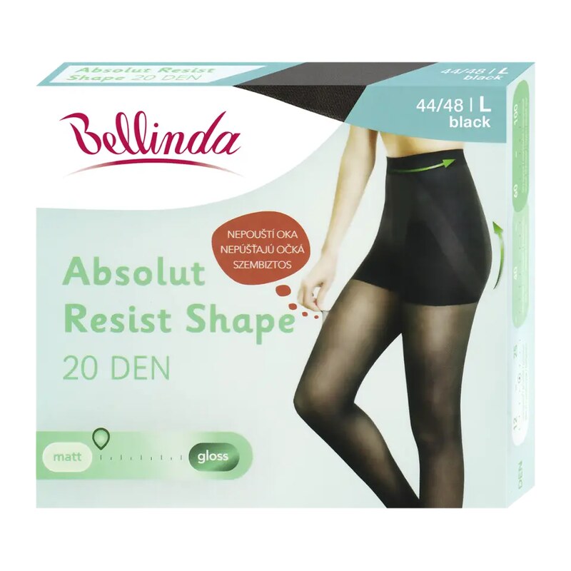 Bellinda Punčochové kalhoty Absolut Resist Shape černé 20 DEN