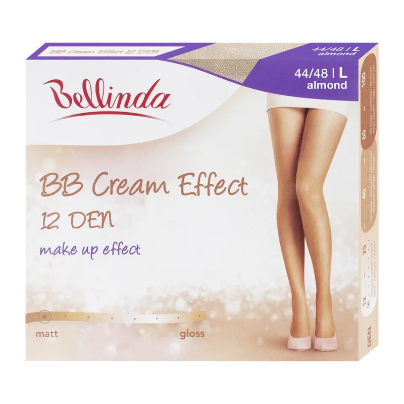 Bellinda Punčochové kalhoty BB Cream Effect almond 12 DEN vel. L