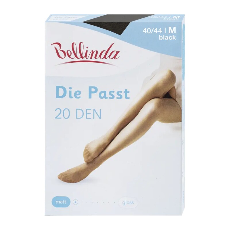 Bellinda Punčochové kalhoty Die Passt černé 20 DEN vel. M 40/44
