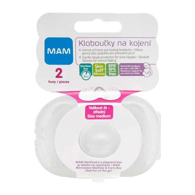 MAM Prsní kloboučky vel. M, 20 mm 2 ks