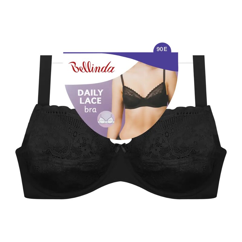 Bellinda Podprsenka Daily Lace černá 90E