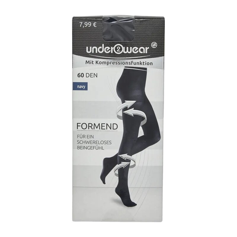 under2wear Formovací punčochy 60DEN vel 36/38 tmavě modré