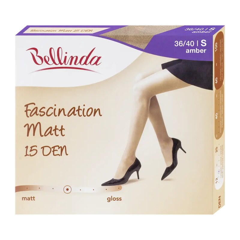 Bellinda Punčochové kalhoty Fascination Matt amber 15 DEN vel. S