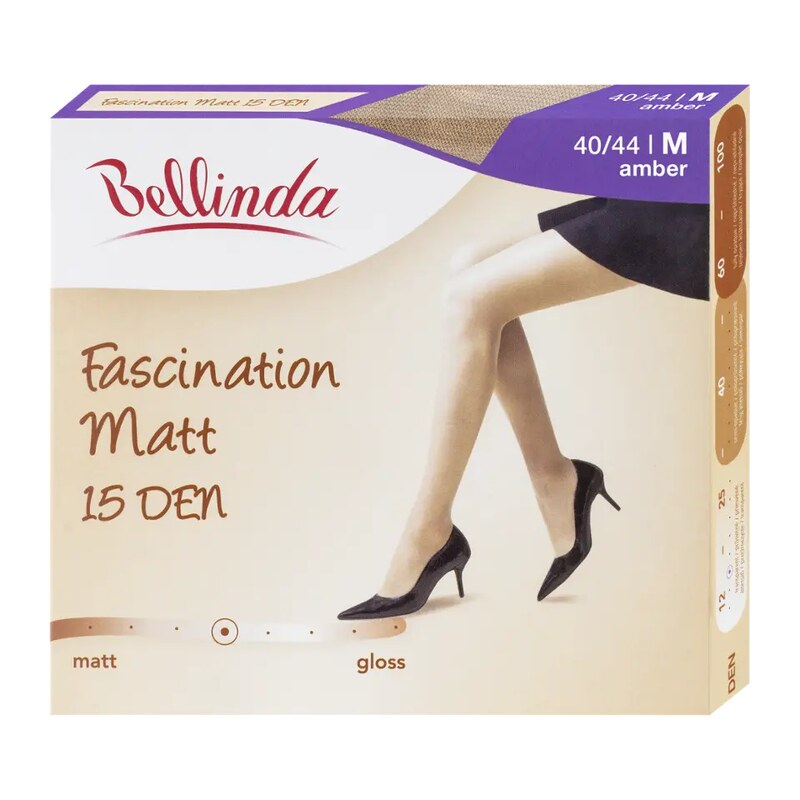 Bellinda Punčochové kalhoty Fascination Matt amber 15 DEN vel. M