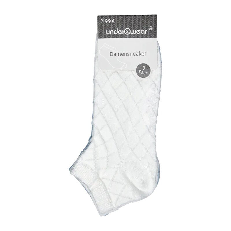 under2wear Ponožky kotníkové 3pack mix barev 35/38