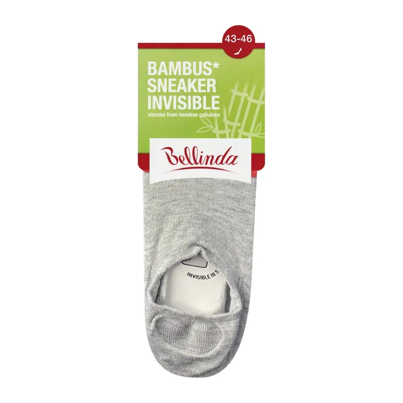 Bellinda Unisex ponožky Invisible šedé 43/46