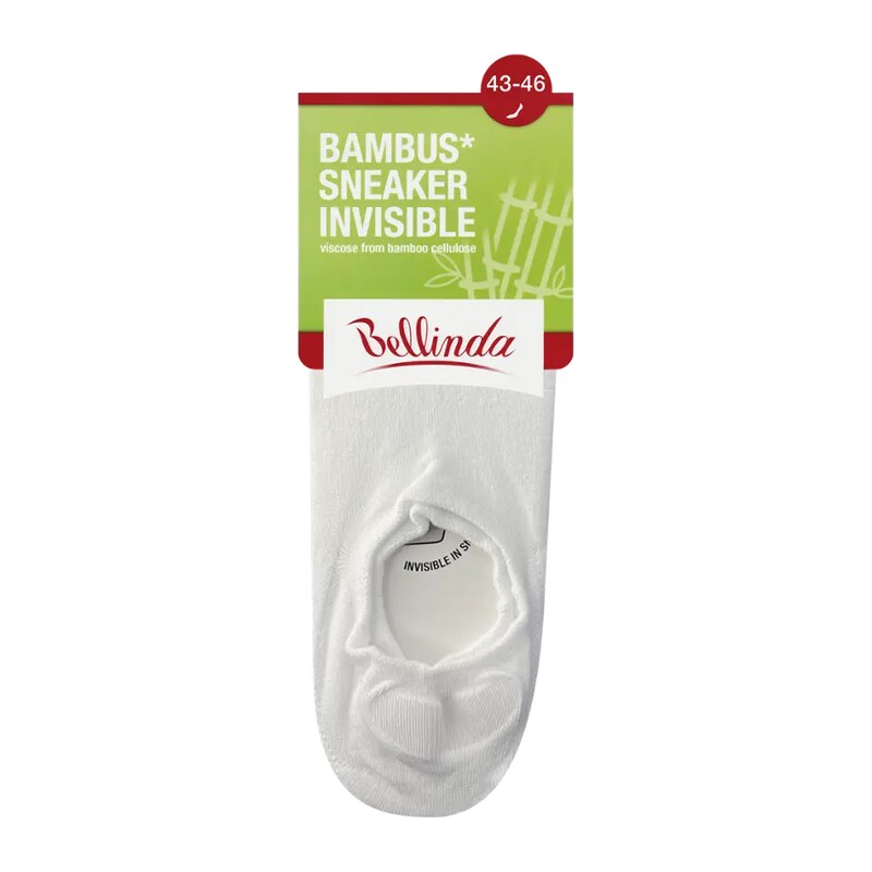 Bellinda Unisex ponožky Invisible bílé 43/46