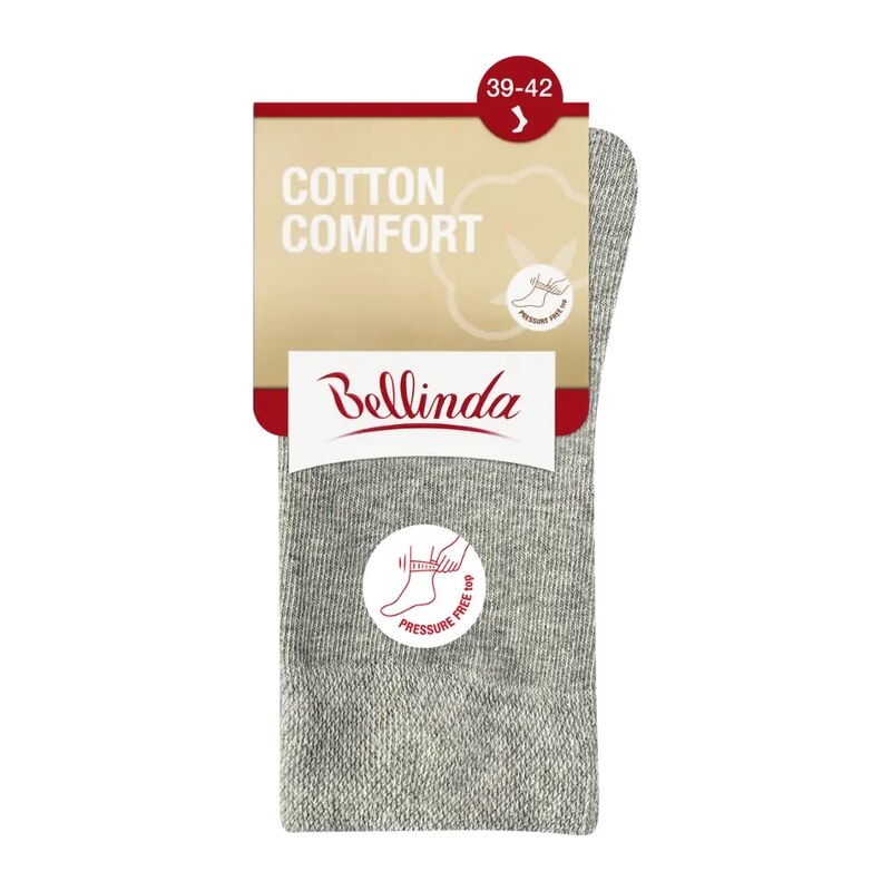 Bellinda Dámské ponožky Cotton Comfort, šedá 42