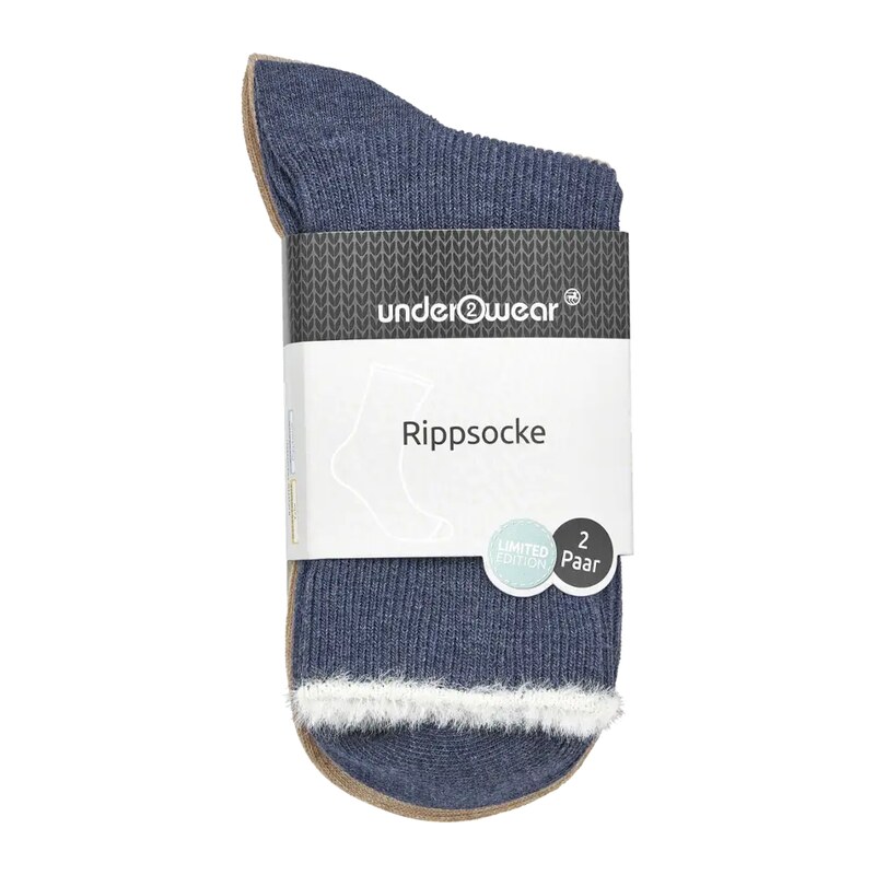 under2wear Ponožky ozdobný lem 2PACK 35/38 2 ks