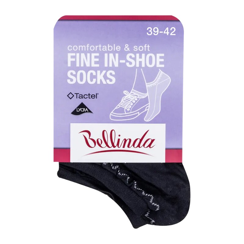 Bellinda Dámské ponožky Fine in-shoe černé 39/42