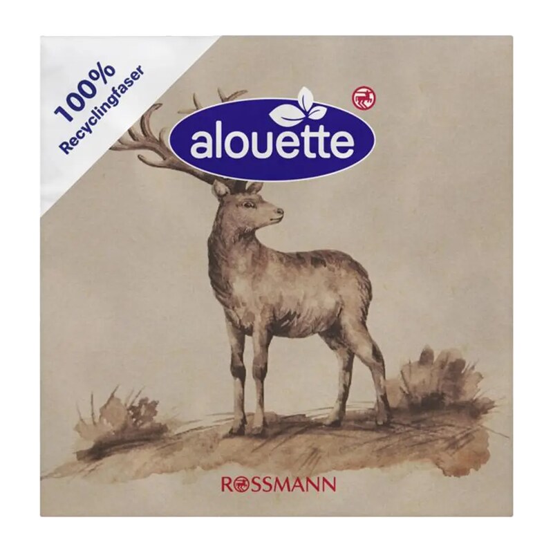alouette Ubrousky 25 x 25 cm jelen 20 ks