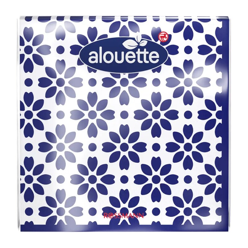 alouette Ubrousky 33 x 33 cm Modro-bílý vzor 20 ks