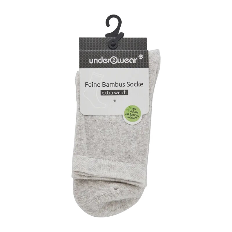 under2wear Bambusové ponožky, šedé 39/42