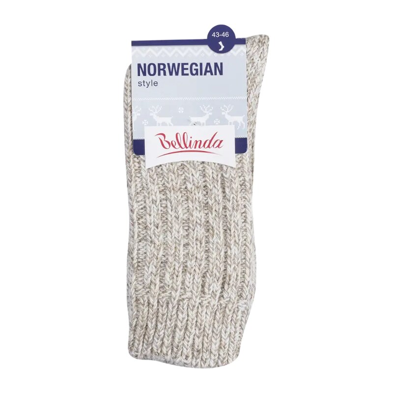 Bellinda Ponožky Norwegian, béžový melír 43/46