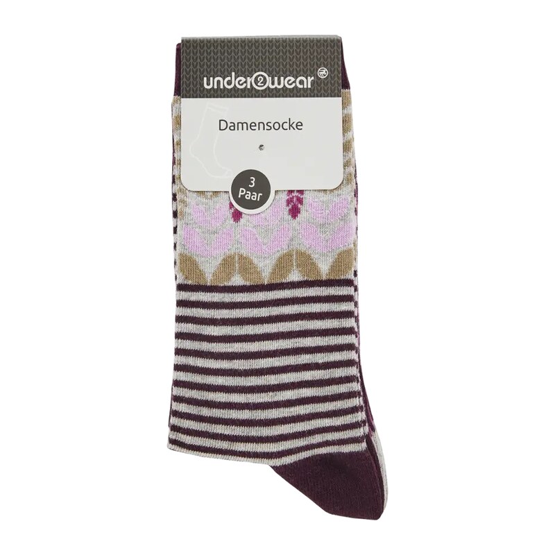 under2wear Ponožky 3pack podzimní motivy 39/42 3 ks