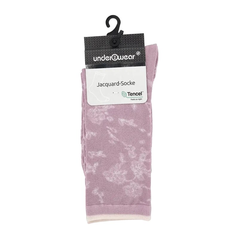 under2wear Ponožky Floral rosa 39/42