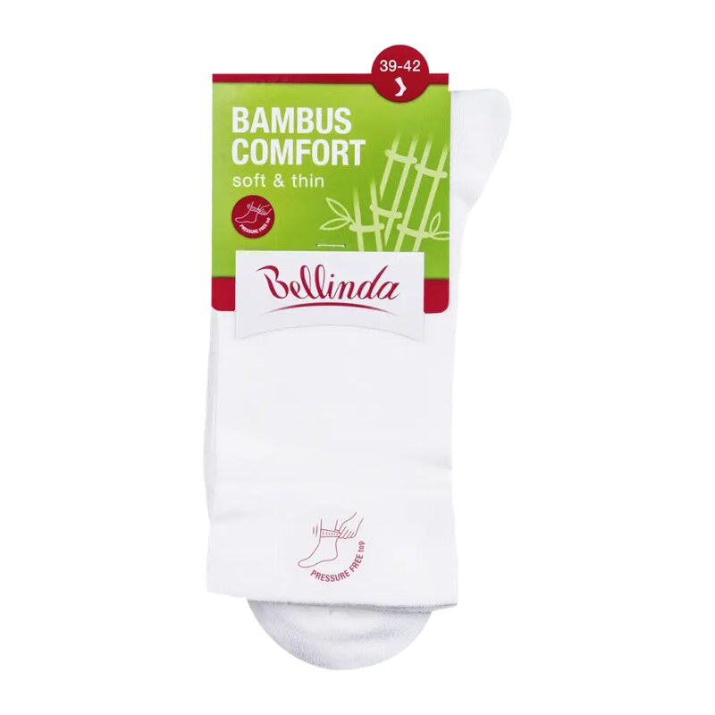 Bellinda Dámské ponožky Bambus Comfort, bílé 39/42