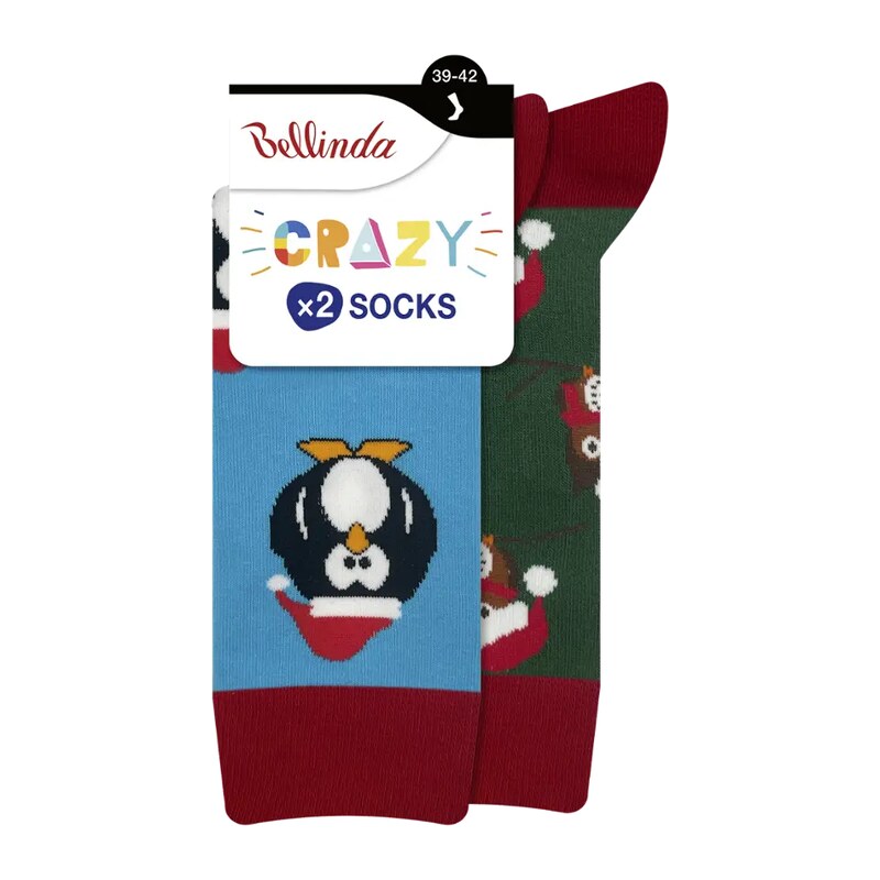 Bellinda Ponožky Crazy 2pack, různé druhy 39/42 2 ks