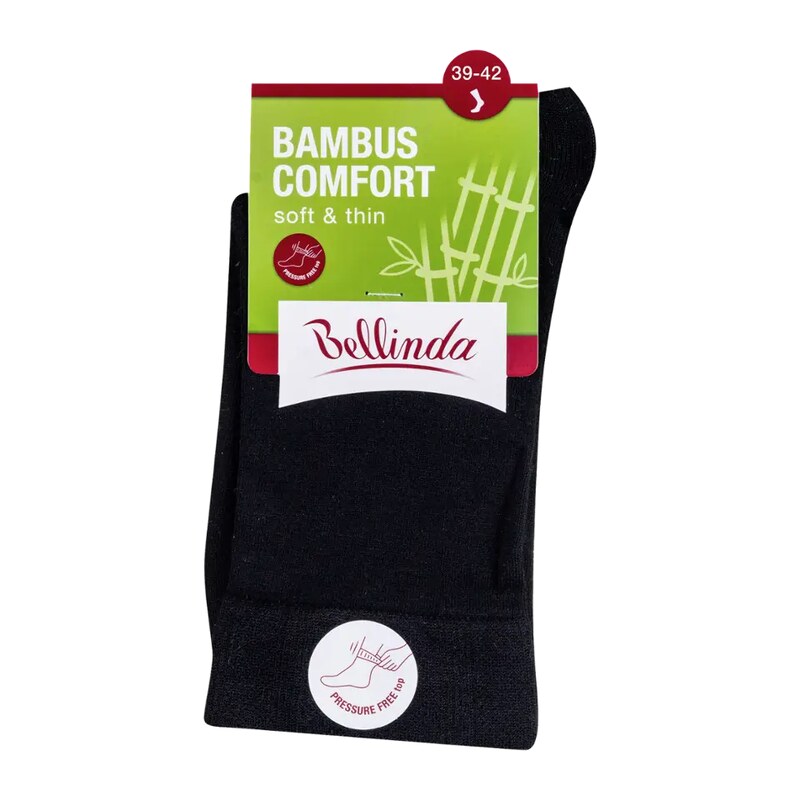 Bellinda Dámské ponožky Bambus Comfort, černé 39/42