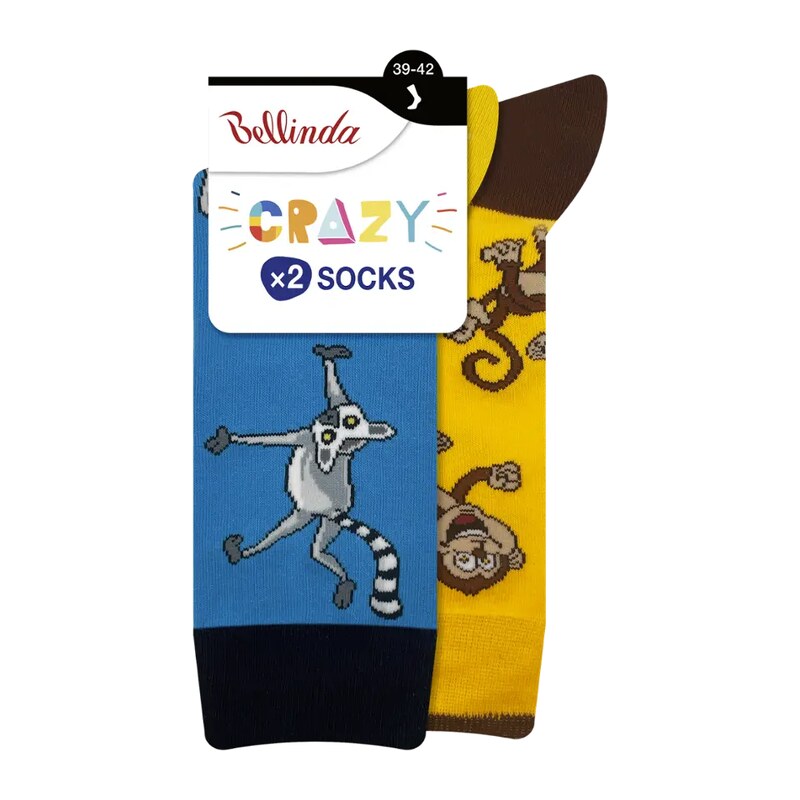 Bellinda Ponožky Crazy 2pack, různé druhy 39/42 2 ks