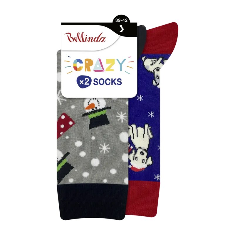 Bellinda Ponožky Crazy 2pack, různé druhy 39/42 2 ks