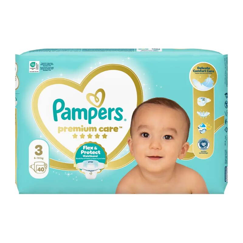 Pampers Pleny Premium Care, 6–10 kg, vel. 3 40 ks 40 ks
