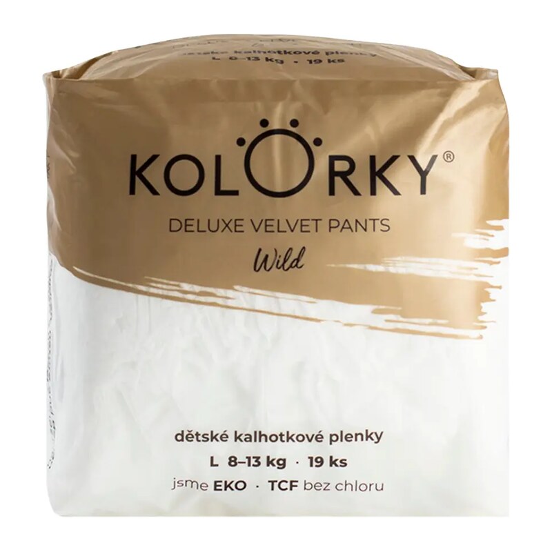 Kolorky Eko plenkové kalhotky Deluxe Velvet, 8–13 kg, vel. L 19