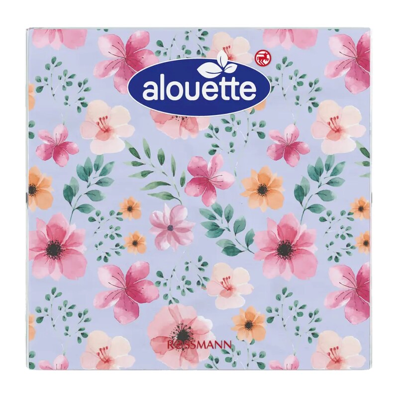 alouette Ubrousky 33 × 33 cm Květiny 20 ks