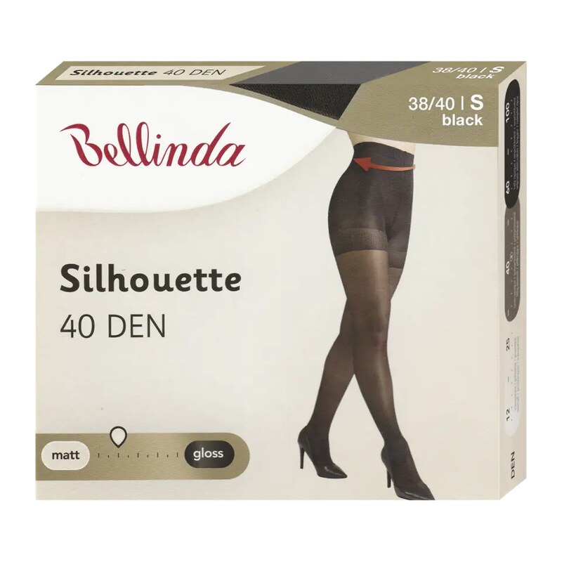Bellinda Punčochové kalhoty Silhouette černé 40 DEN vel. S 38/40