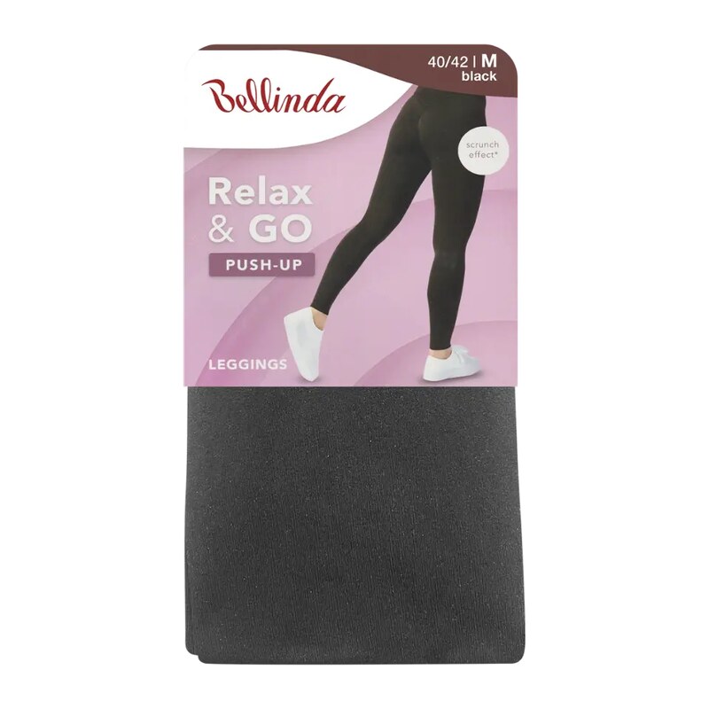 Bellinda Legíny push-up Relax & go černé vel. M 40/42