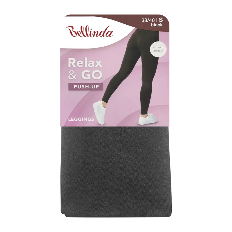 Bellinda Legíny push-up Relax & go černé vel. S 38/40