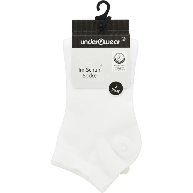 under2wear Ponožky nízké 2pack bílé vel. 39/42 2 ks