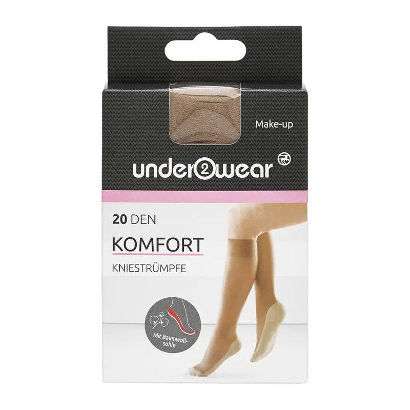 under2wear Podkolenky Komfort tělové vel. 39/42
