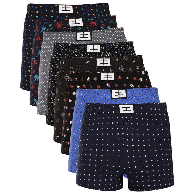 8PACK pánské trenky Nedeto vícebarevné (8NTV01)
