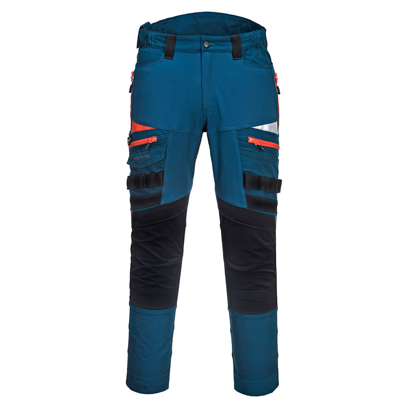 Pracovní kalhoty Portwest DX449 Slim Fit - modrá metro