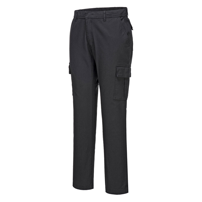Zkrácené slim fit strečové kalhoty Portwest Combat S231 - černá