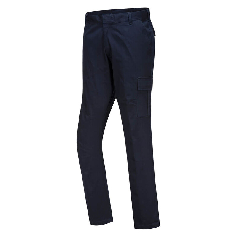 Zkrácené slim fit strečové kalhoty Portwest Combat S231 - tmavě