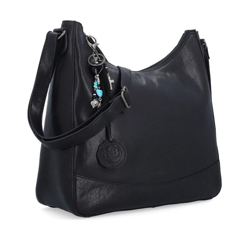 Kožená kabelka crossbody Noelia Bolger černá NB 3106 C