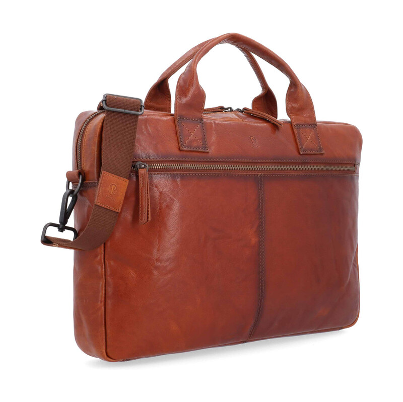Kožená taška crossbody Poyem koňaková 2223 Poyem KO