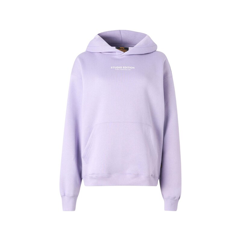 ALPHA INDUSTRIES Mikina pastelová fialová / černá / bílá