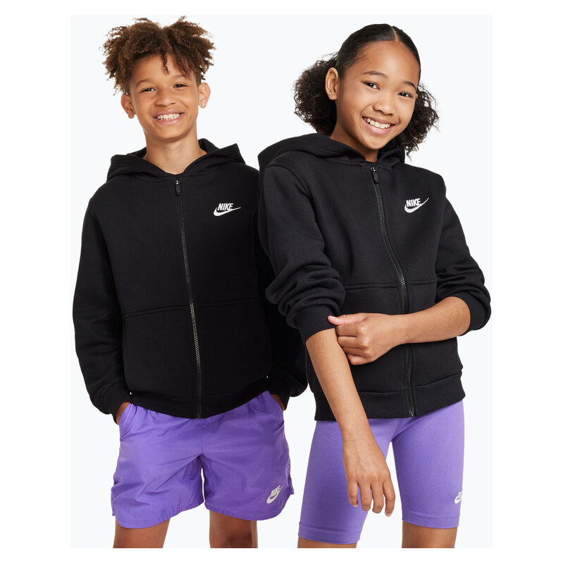 Dětská mikina Nike Sportswear Club Fleece black/white