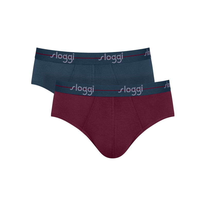 Slipy SLOGGI MEN START MIDI 2PACK BOX BROWN COMBINATION
