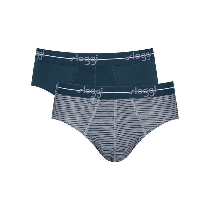 Slipy SLOGGI MEN START MIDI 2PACK BOX BLUE