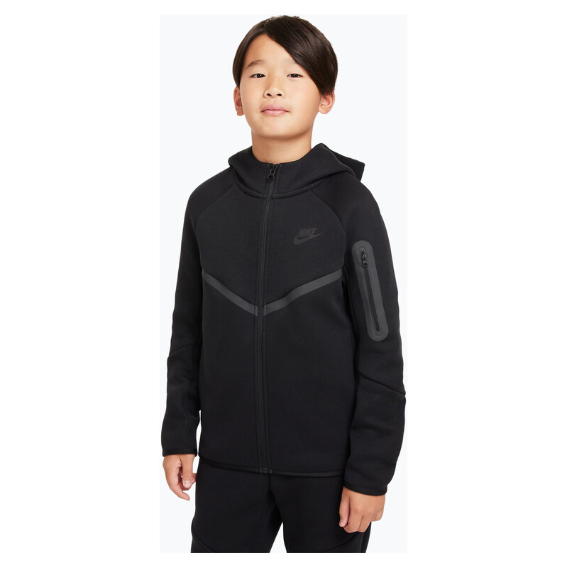 Dětská mikina Nike Sportswear Tech Fleece Full Zip black/black