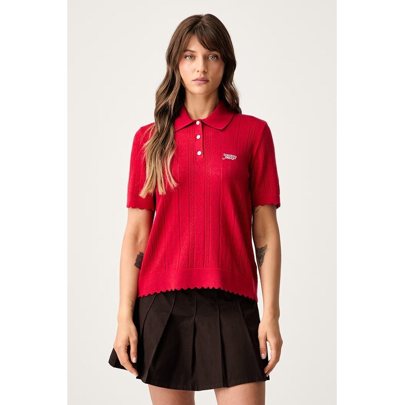 Tommy Jeans svetrové polo dámské s viskózou