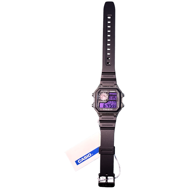 Modial Casio Purple Moon Rubber Watch