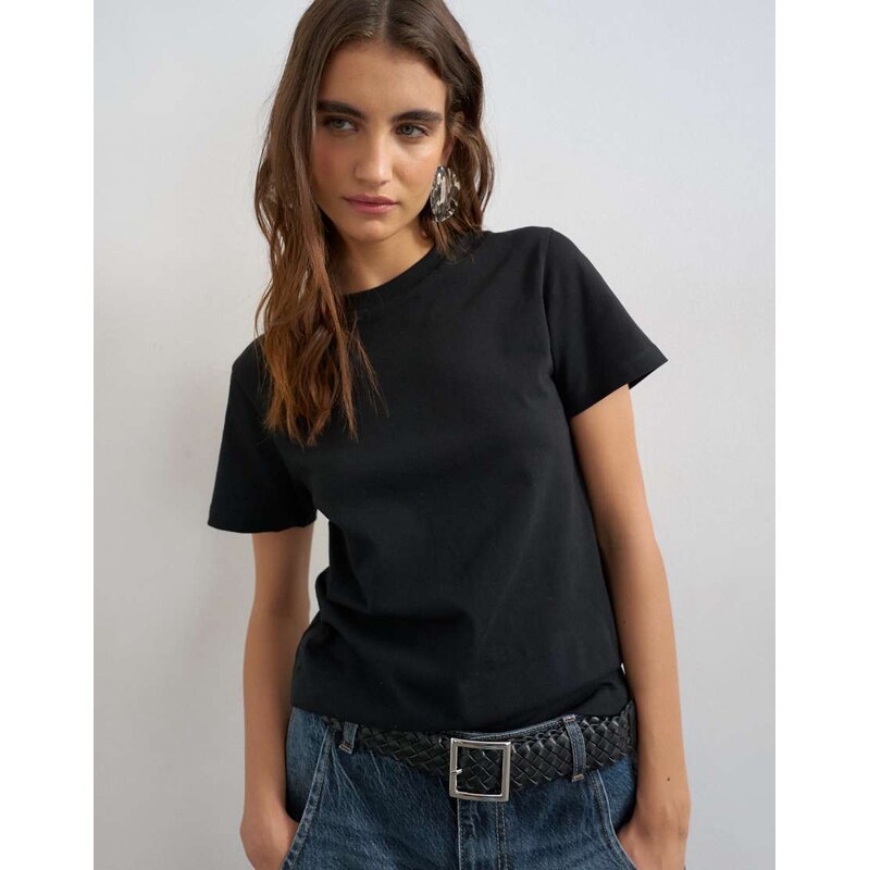 Topshop classic tee in black